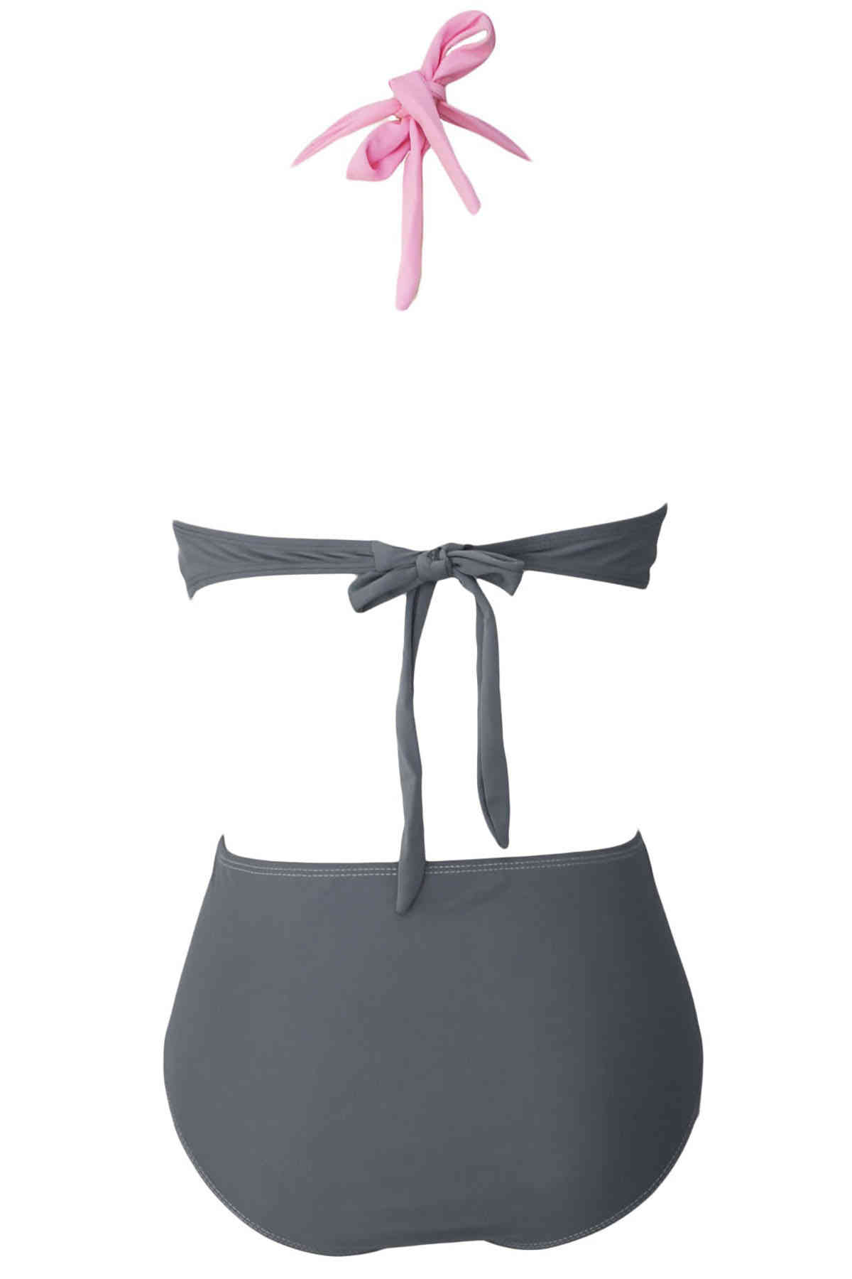 Angelsin Kaplı Şık Tasarımlı Yüksek Bel Bikini