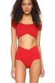 Angelsin Kırmızı Özel Tasarım Bikini Üst