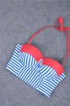 Angelsin Mavi Cizgili Şık Bikini Takım