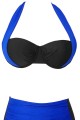 Angelsin Mavi Siyah Bikini üst