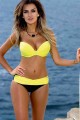 Angelsin Sarı Siyah Şık Bikini Tek Alt