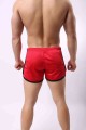 Angelsin Şık File Görünümlü Deniz Şortu Kırmızı