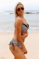 Angelsin Siyah Beyaz Destekli Bikini Takım