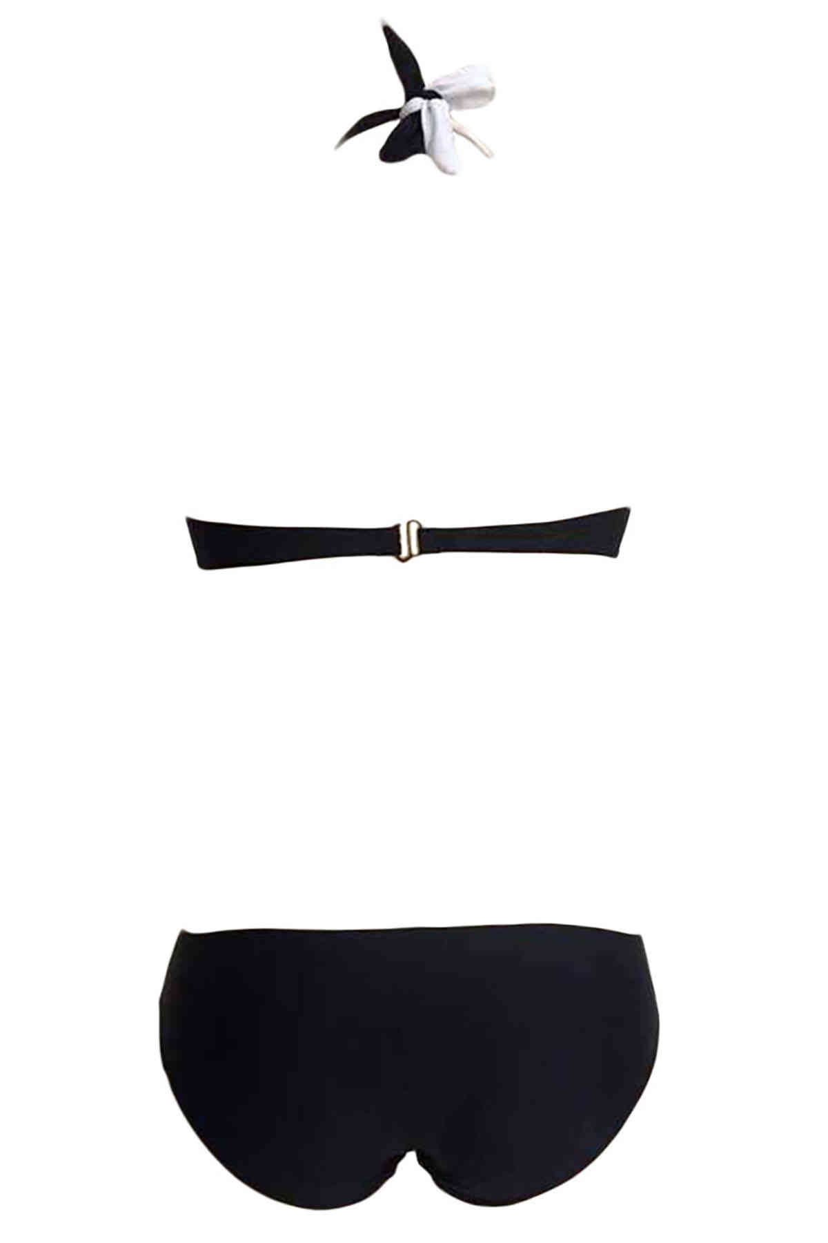 Angelsin Siyah Beyaz Şık Mayokini