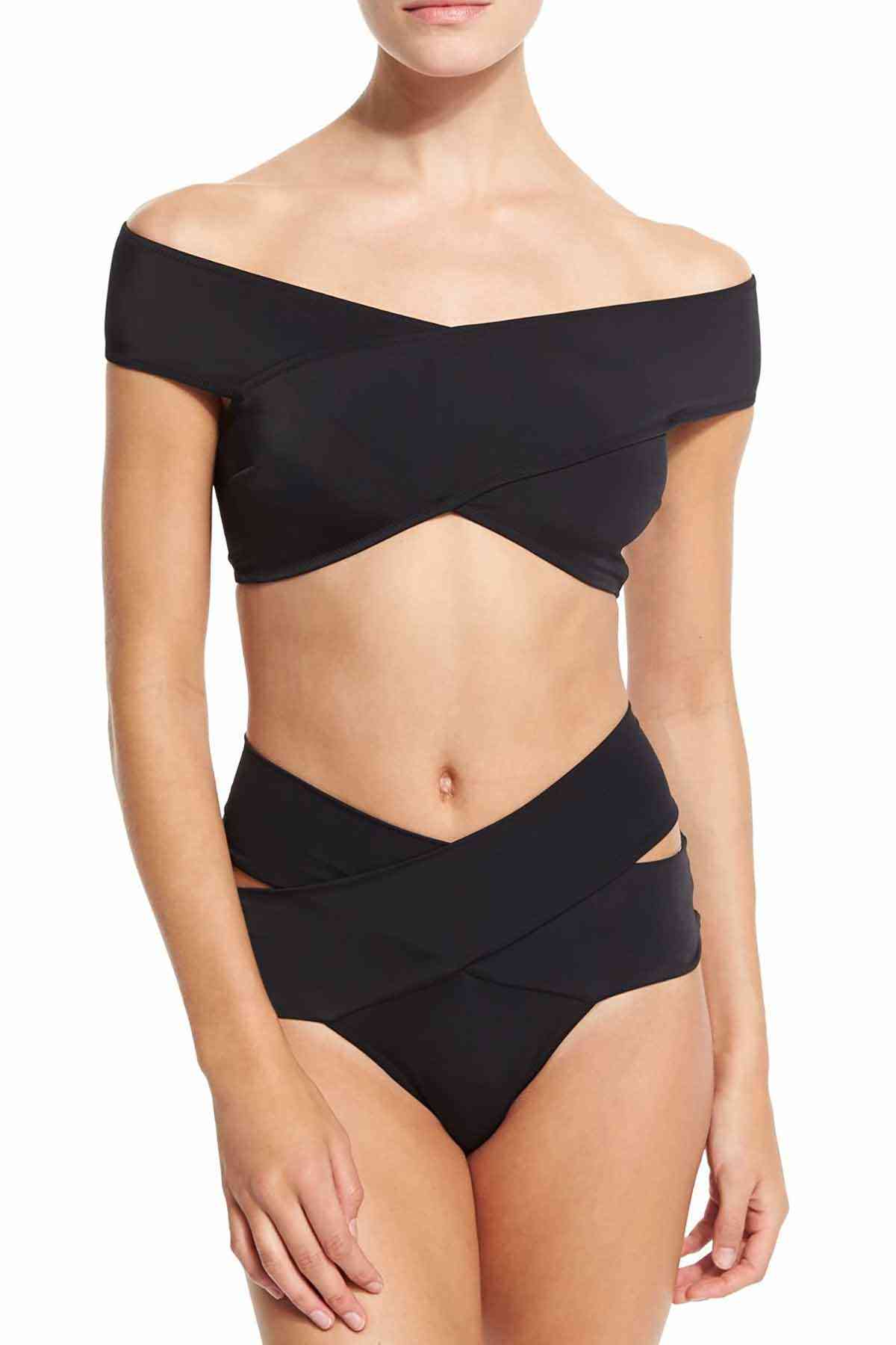Angelsin Siyah Özel Tasarım Bikini Alt