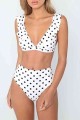 Angelsin Puantiyeli Bikini Takım Beyaz