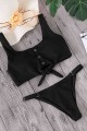 Angelsin Siyah Şık Bikini Takım