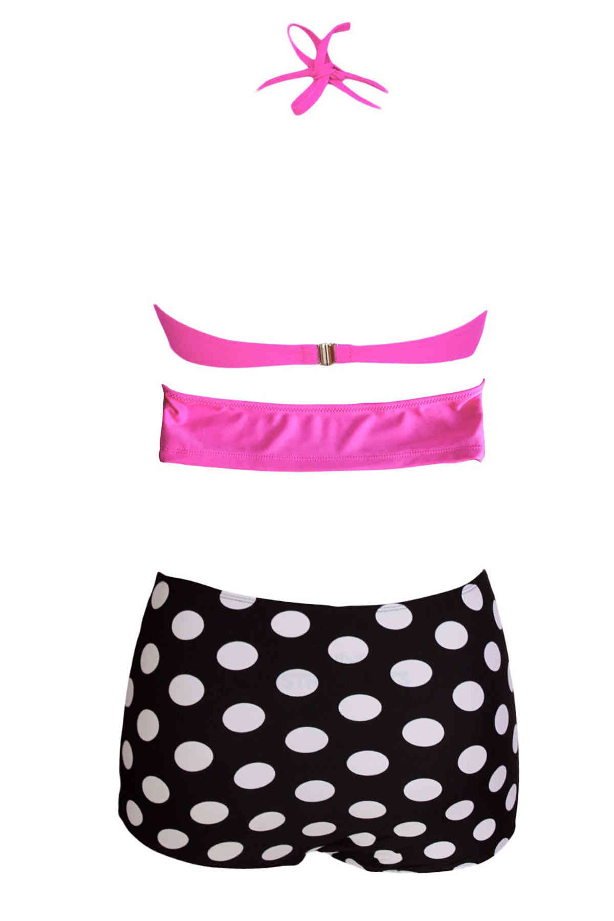 Angelsin Üstü pembe Yüksek Bel Şık Bikini