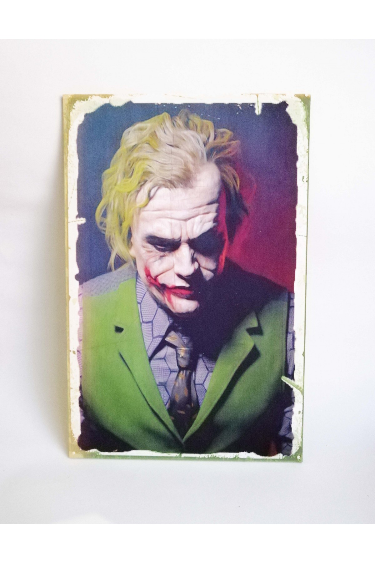 Retro Vintage Ahşap Poster Joker