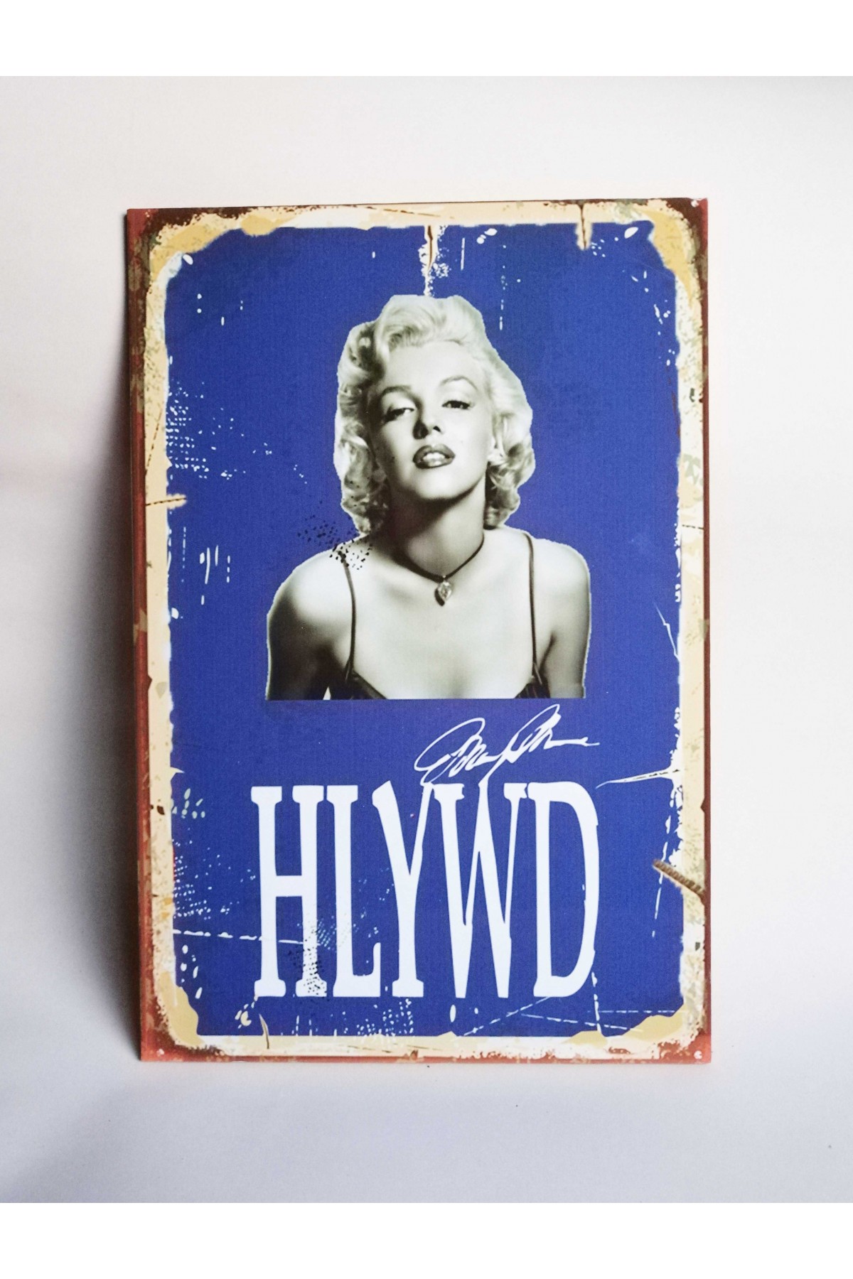 Retro Vintage Ahşap Poster Marilyn Monroe