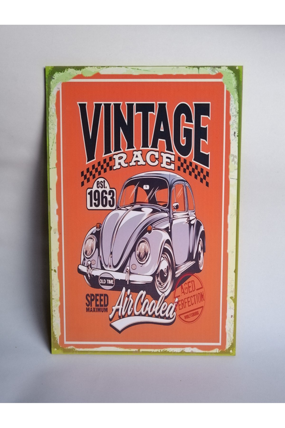 Retro Vintage Ahşap Poster Woswos 1963