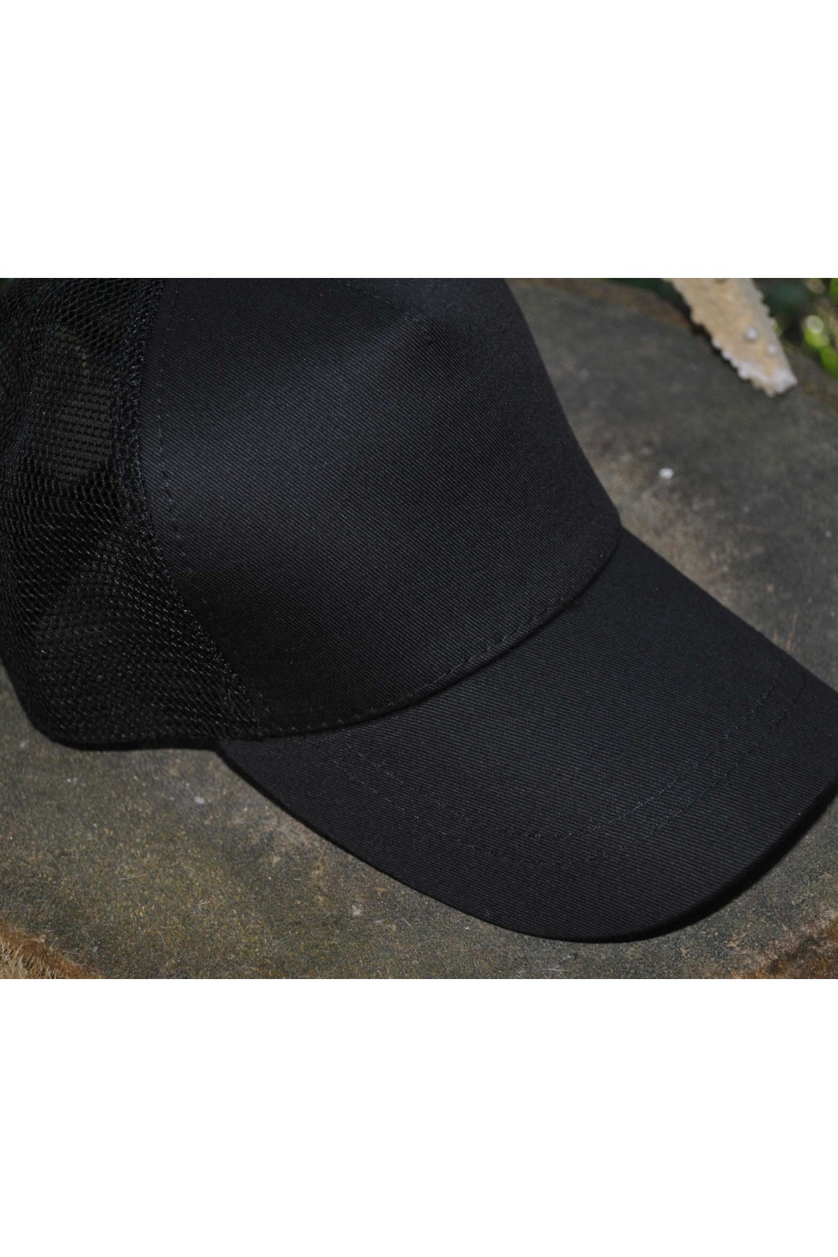 Şapka Düz Unisex Siyah