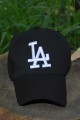 Şapka LA Los Angeles Nakışlı Siyah-Beyaz
