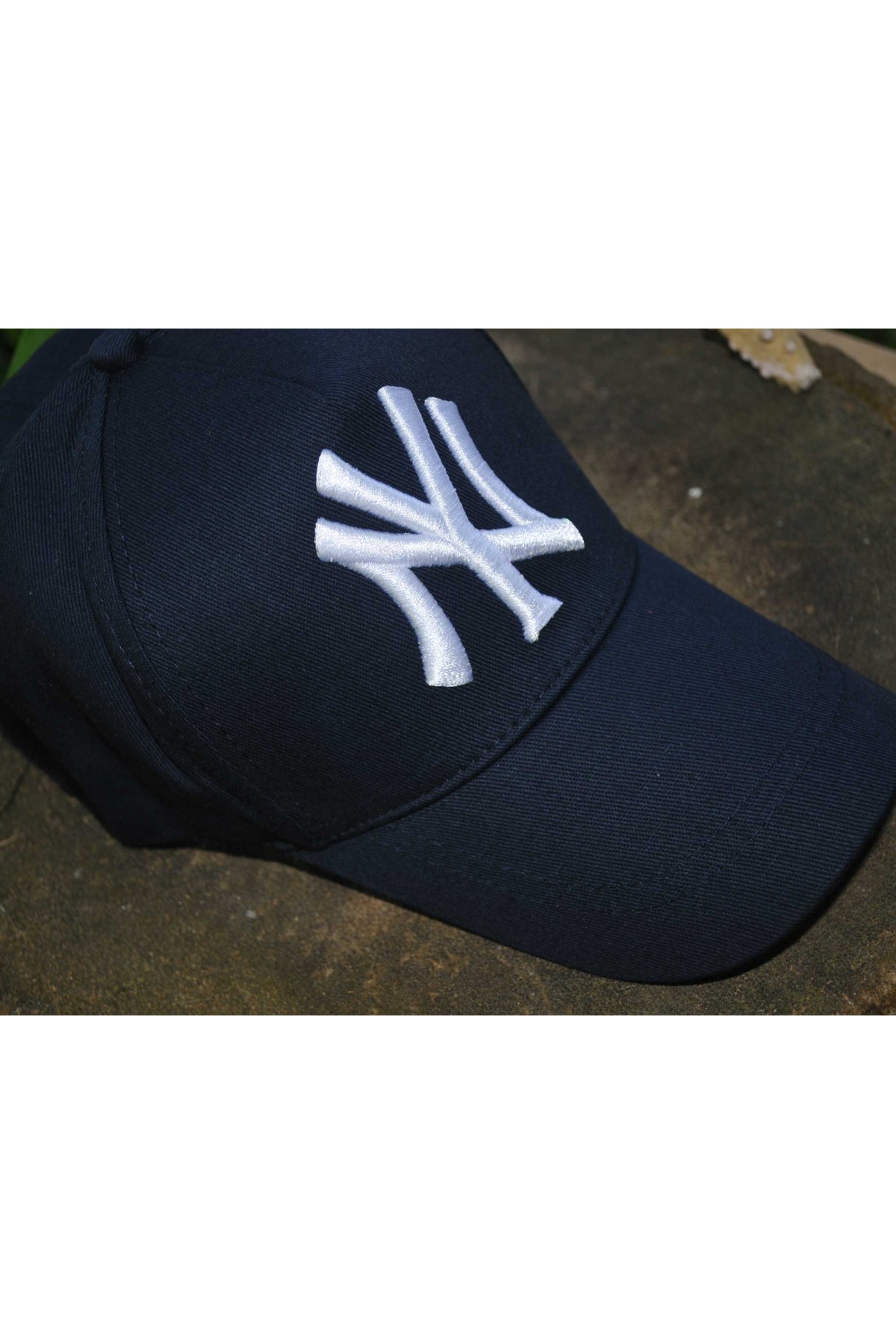 Şapka NY Nakışlı Yankees Unisex Lacivert-Beyaz