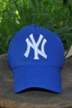 Şapka NY Nakışlı Yankees Unisex Sax Mavi-Beyaz