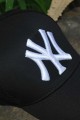 Şapka NY Nakışlı Yankees Unisex Siyah-Beyaz Fileli
