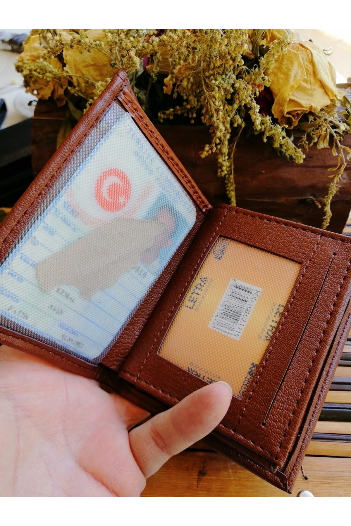 Erkek Cüzdan Bozuk Paralı Kahve Renk