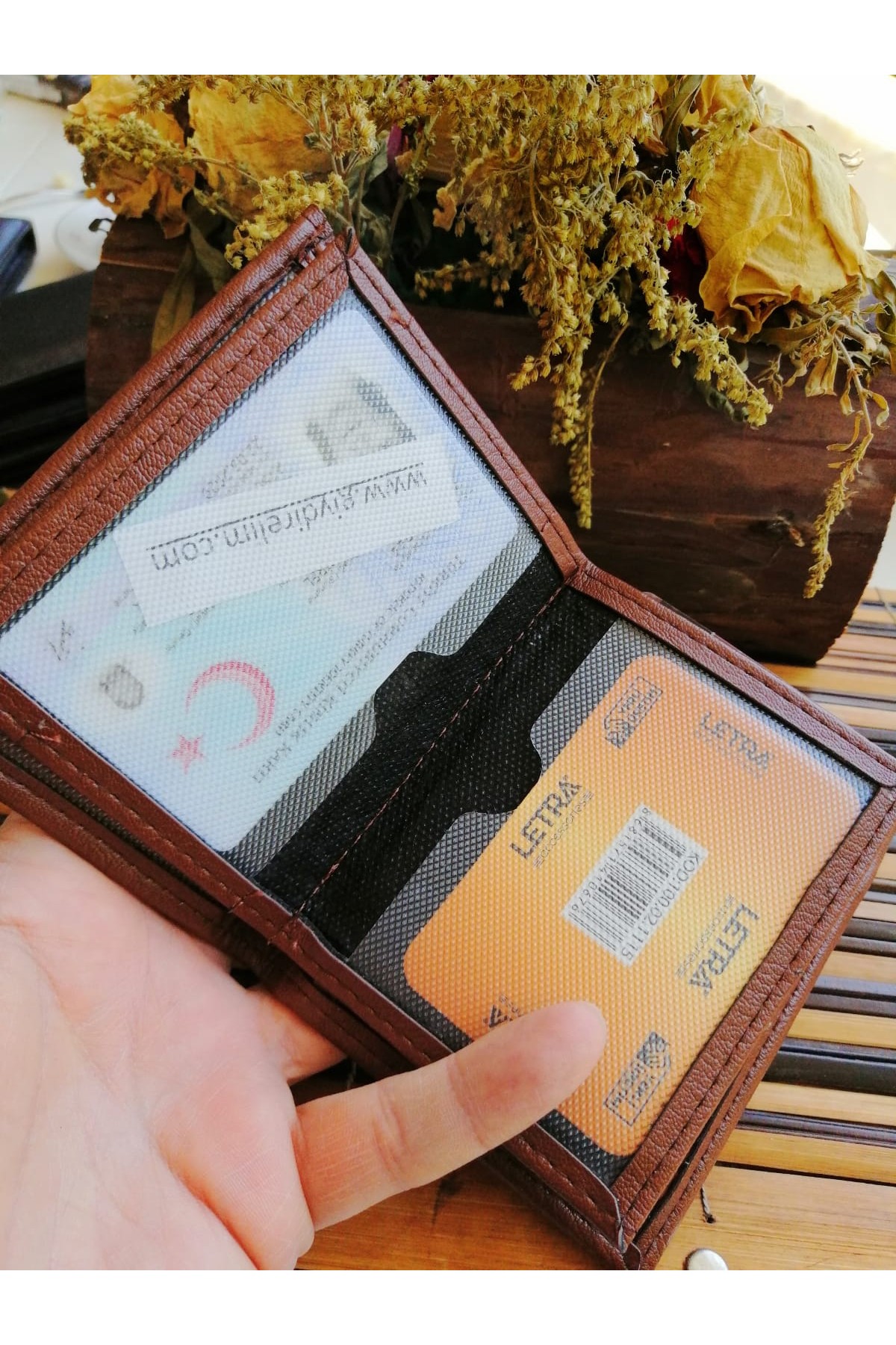 Erkek Cüzdan Bozuk Paralı Kahve Renk