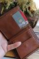 Erkek Cüzdan Bozuk Paralı Kahve Renk