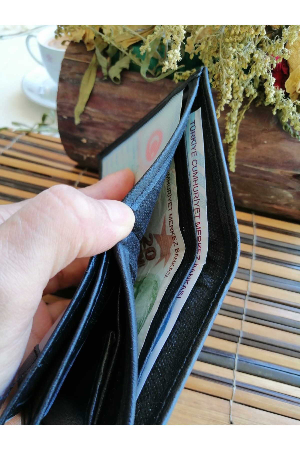 Erkek Cüzdan Bozuk Paralı Siyah