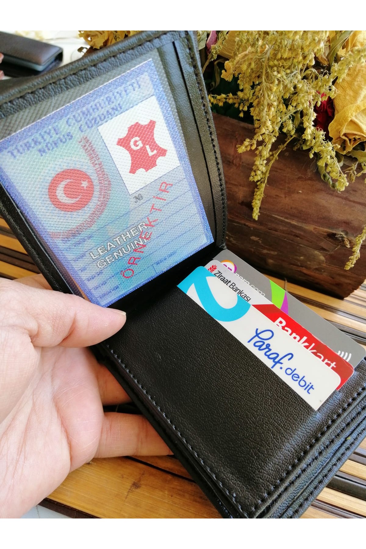 Erkek Cüzdan Yatay Siyah