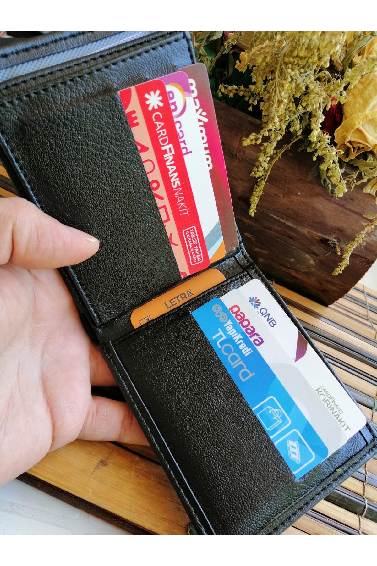 Erkek Cüzdan Yatay Siyah