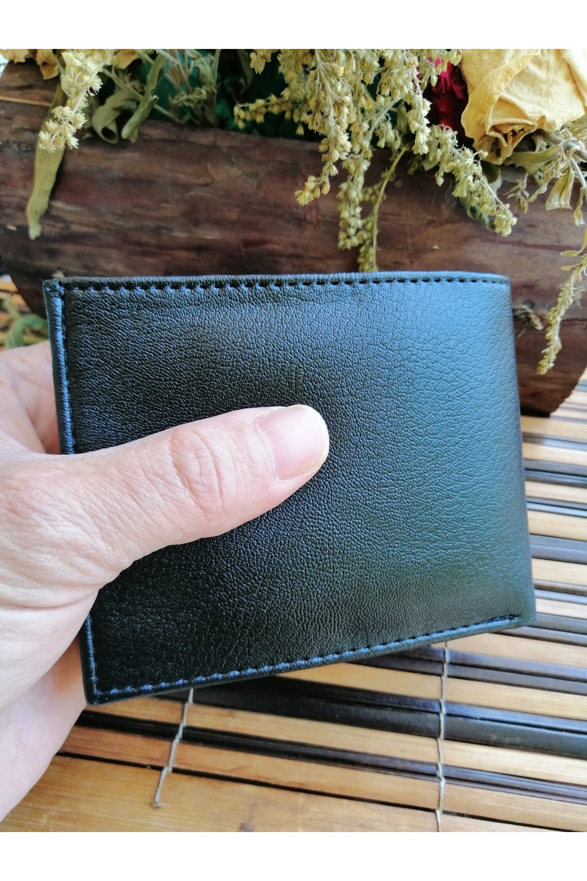 Erkek Cüzdan Yatay Siyah