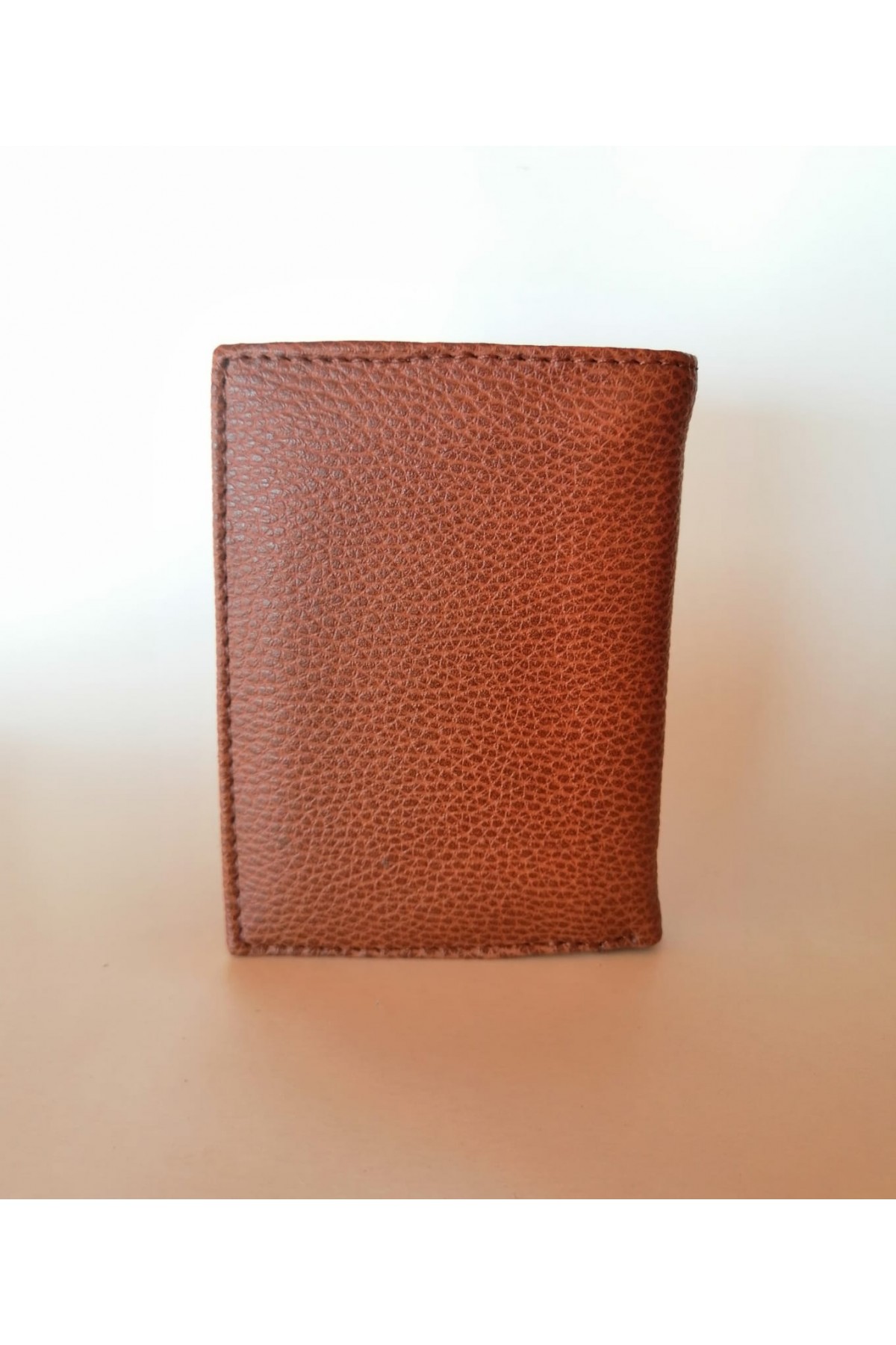 Erkek Cüzdan Dikey Tasarım Bozuk Paralı Kahverengi