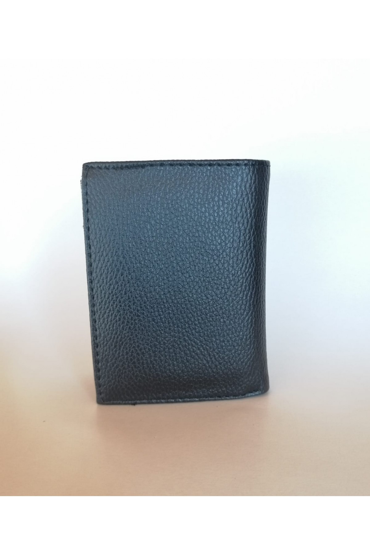 Erkek Cüzdan Dikey Tasarım Bozuk Paralı Siyah