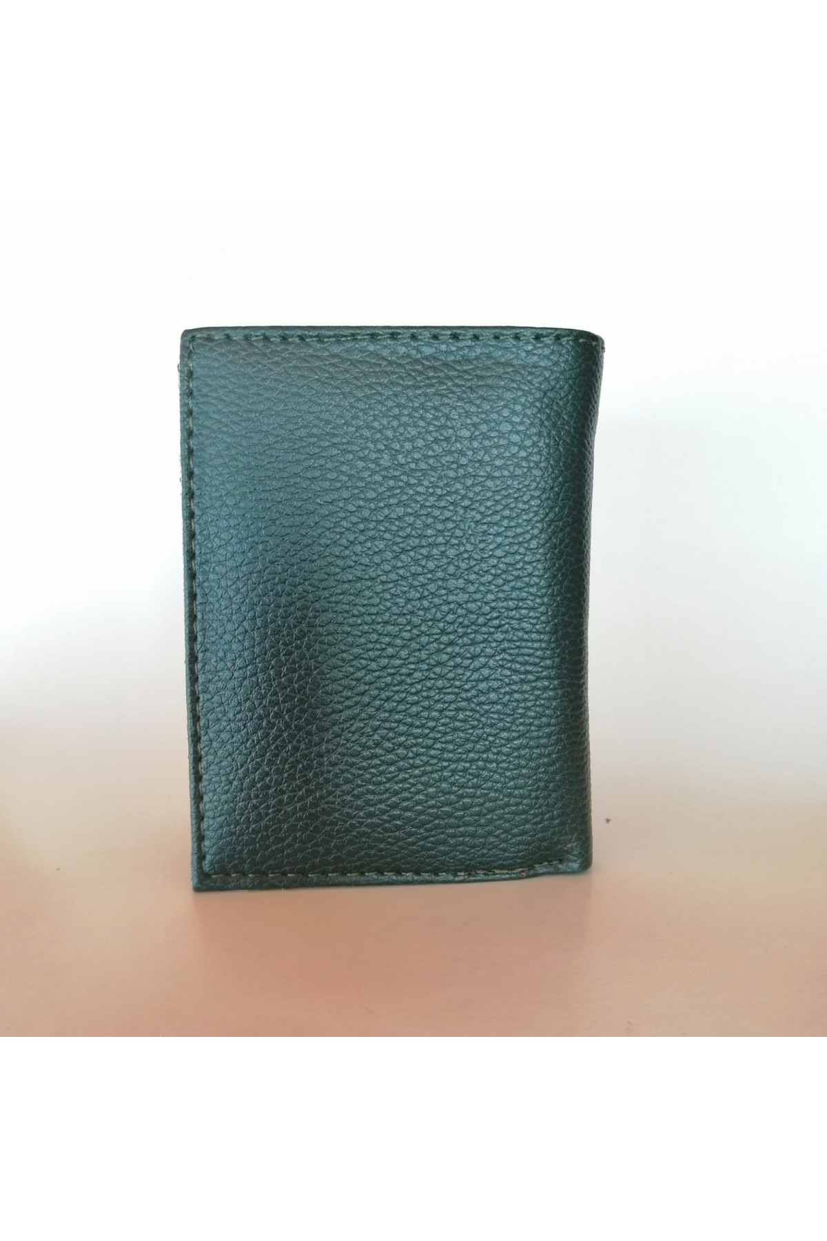 Erkek Cüzdan Dikey Tasarım Bozuk Paralı Orman Yeşili