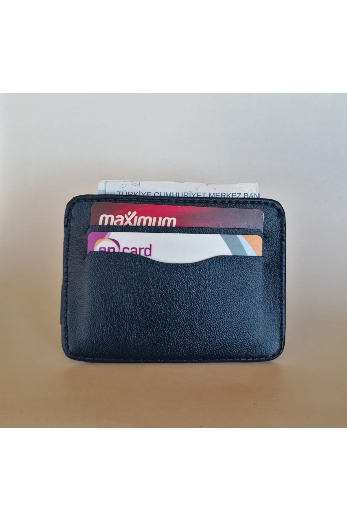 Erkek Kartlık Cüzdan Çıtçıtlı İndigo Mavi