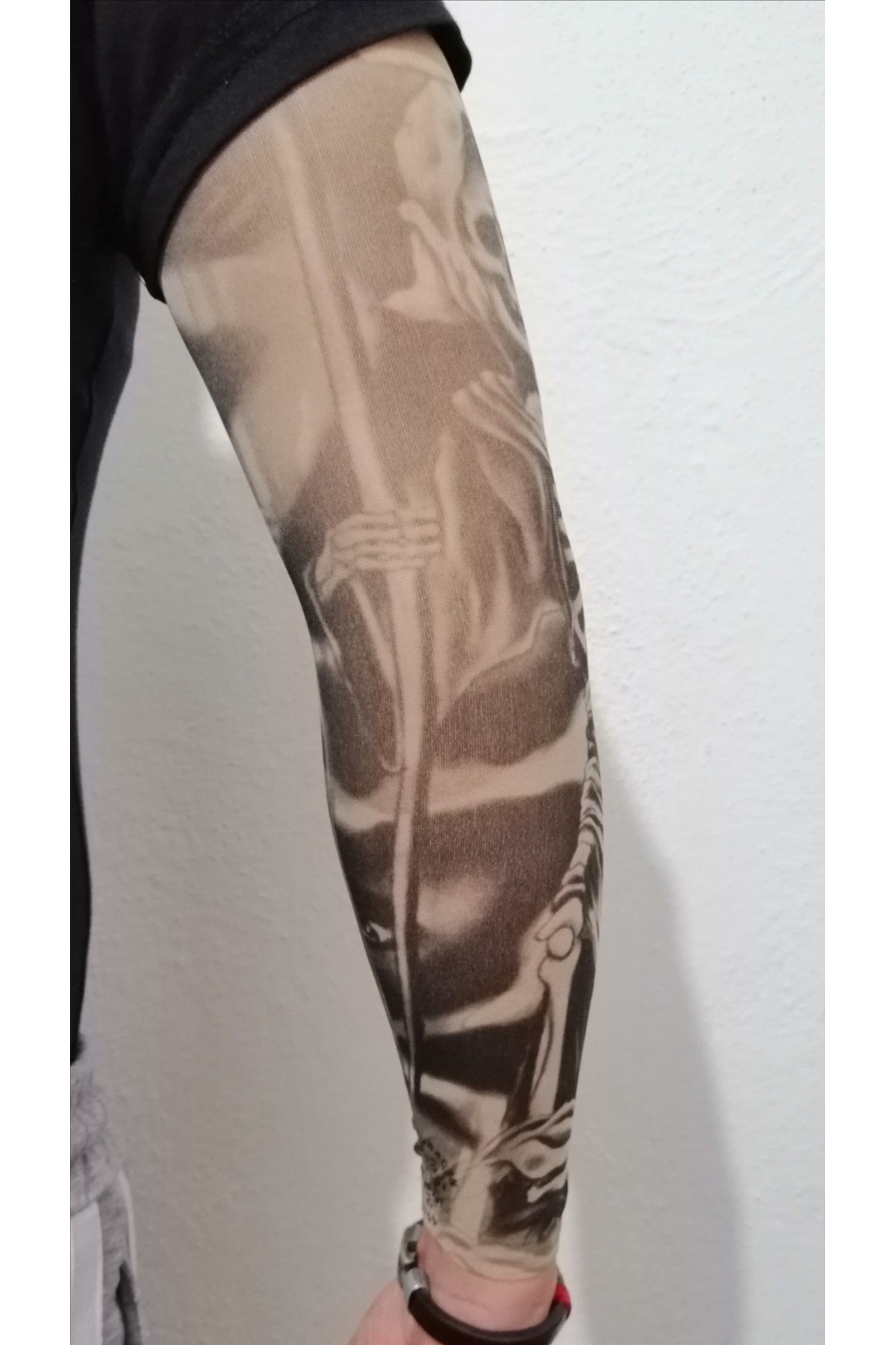 İskelet Ve Kurukafa Ten Uyumlu Giyilebilir Dövme