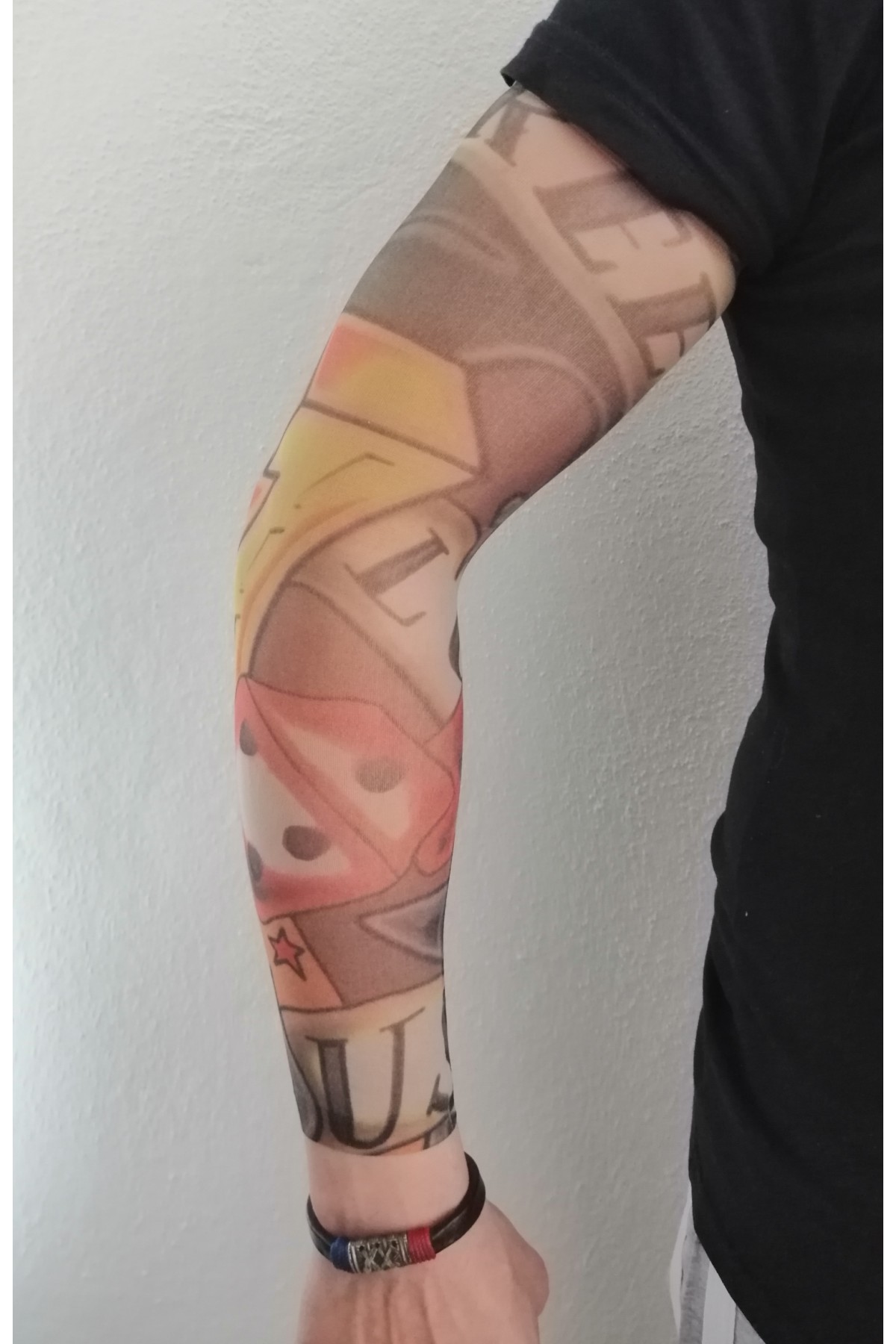 Çift Zar Figürlü Giyilebilir Dövme Çift Yönlü