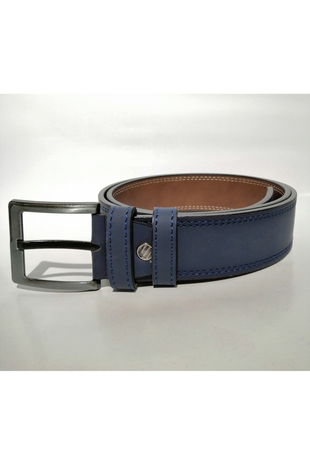 Erkek Kot Kemeri Süvet Lacivert