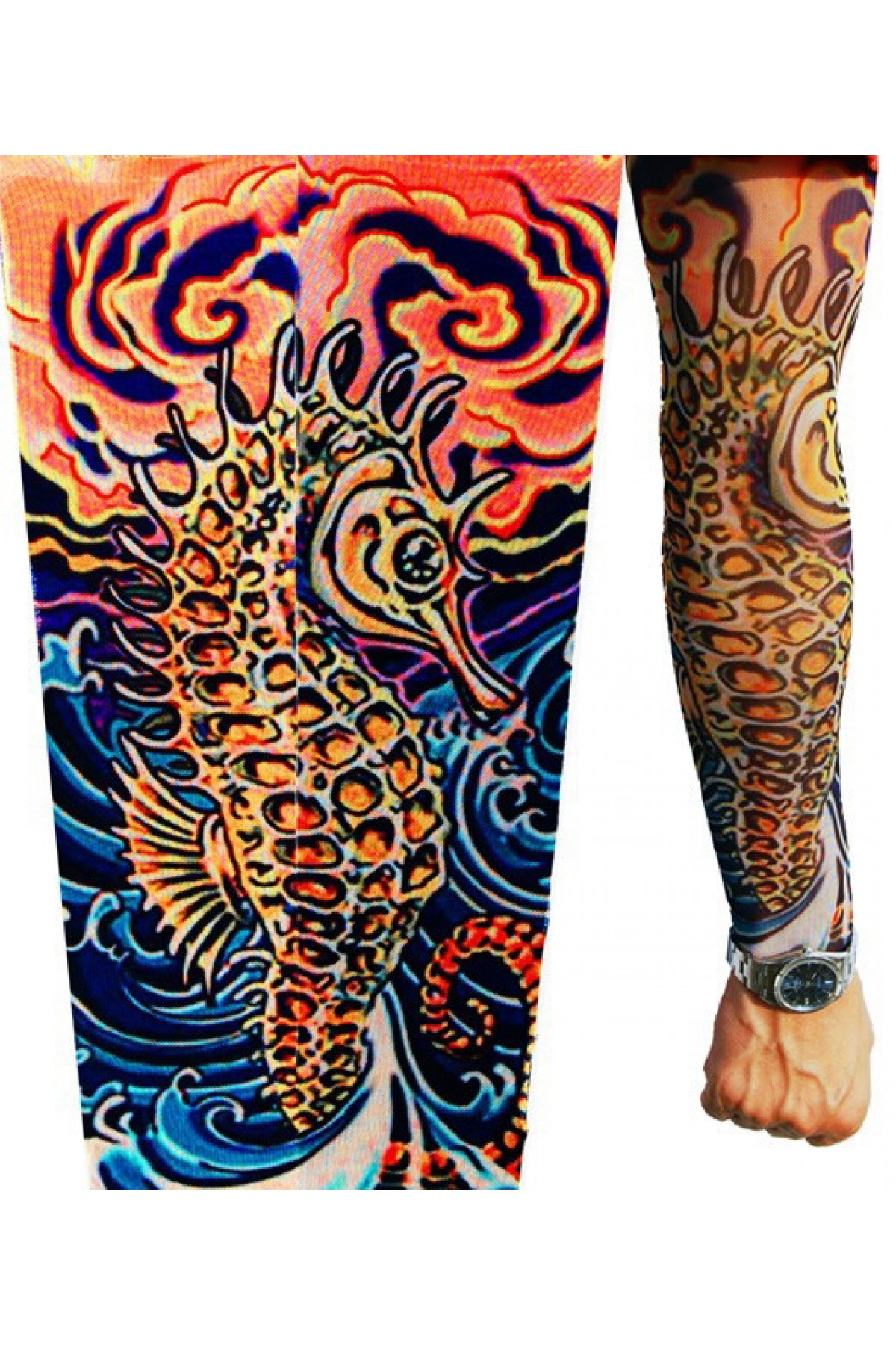 Tattoo Deniz atı Motifli Giyilebilir Dövme